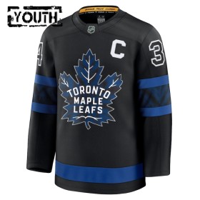 Barn Ishockey Toronto Maple Leafs tröja Fanatics Premium Auston Matthews 2024-25 Svart Tredje